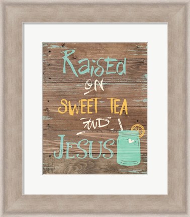 Framed Tea &amp; Jesus Print