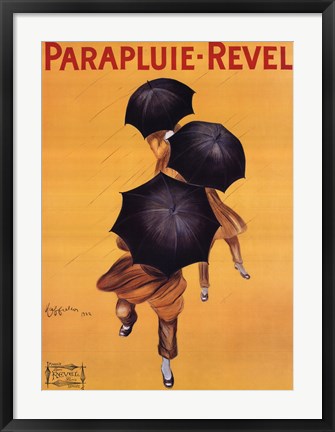 Framed Parapluie Revel Print