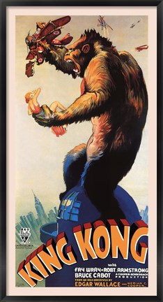 Framed King Kong, c.1933 Print