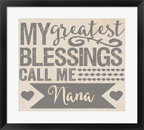 Framed Greatest Blessings Print