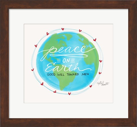 Framed Peace on Earth Print