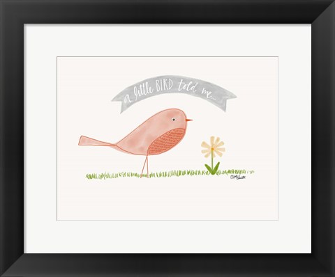 Framed Little Bird Print