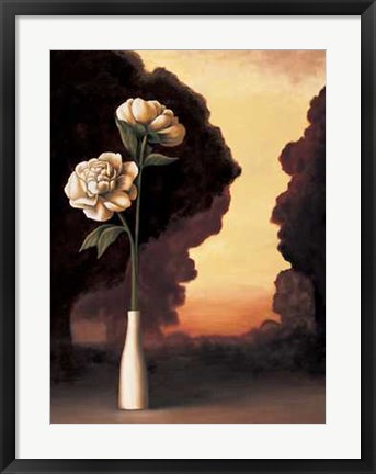 Framed Floral Sunrise I Print