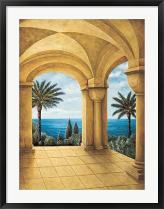 Framed Ocean View III Print