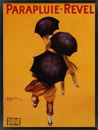 Framed Parapluie Revel Print