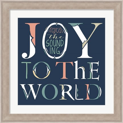 Framed Joy to the World Print