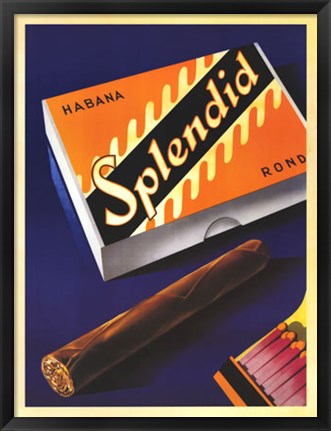 Framed Splendid Habana 1930 Print