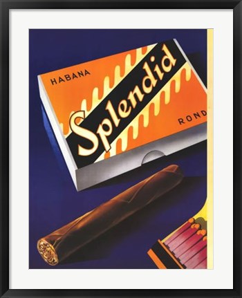 Framed Splendid Habana 1930 Print