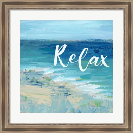 Framed Relax By the Sea Print