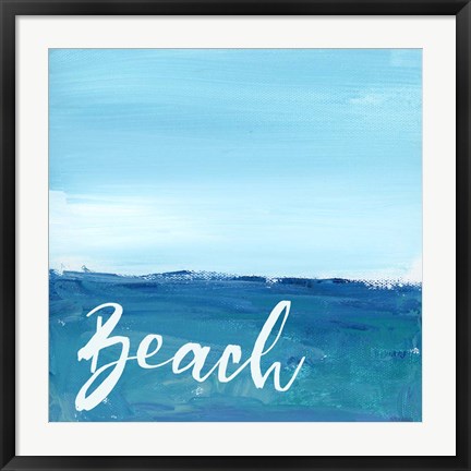 Framed Beach By the Sea Print