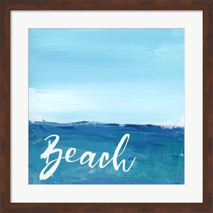 Framed Beach By the Sea Print