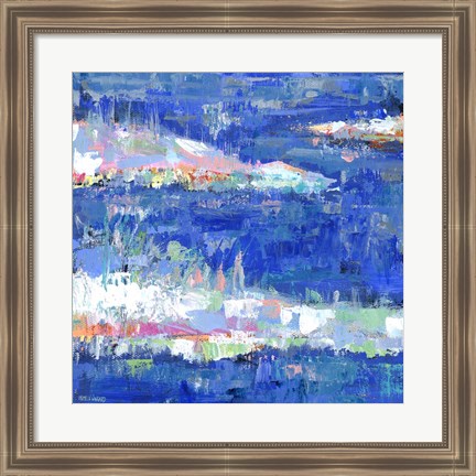 Framed Blue Series Calm Print