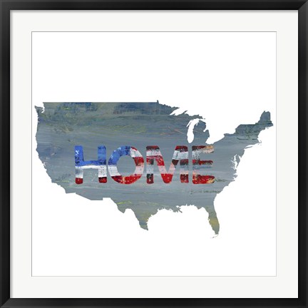 Framed America Home Print