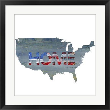 Framed America Home Print