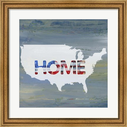 Framed America Home II Print