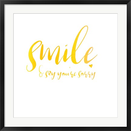 Framed Smile Print