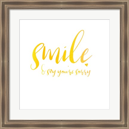 Framed Smile Print