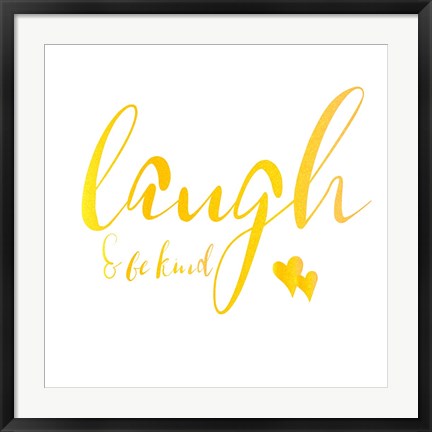 Framed Laugh Print