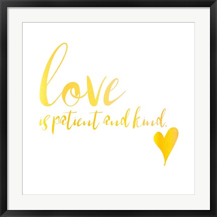 Framed Love Print