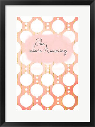 Framed She Who Is Amazing Print