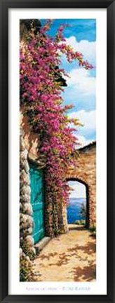 Framed Scorcio Sul Mare Print