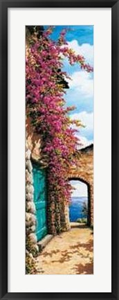 Framed Scorcio Sul Mare Print