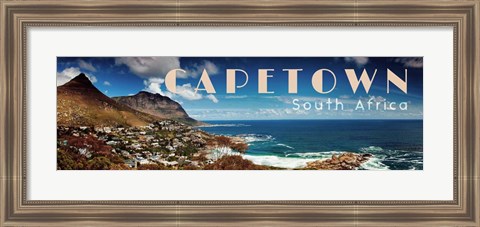 Framed Vintage, Capetown, South Africa, Africa Print