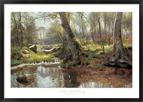 Framed Woodland Spring Print