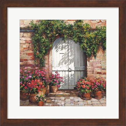 Framed Stone Stairway Petites A Print