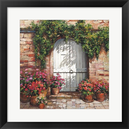 Framed Stone Stairway Petites A Print