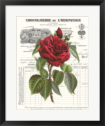 Framed Heirloom Roses A Print