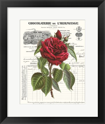 Framed Heirloom Roses A Print