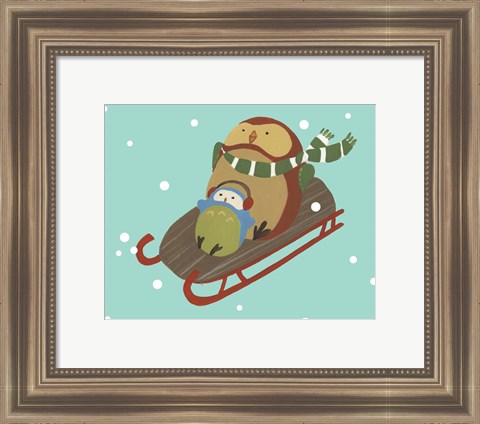 Framed Happy Owlidays V Print