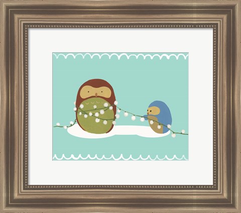 Framed Happy Owlidays VII Print