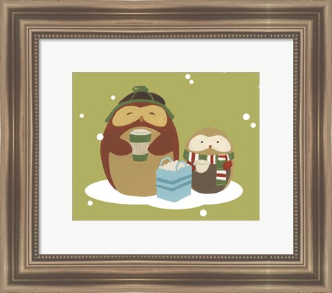 Framed Happy Owlidays VIII Print