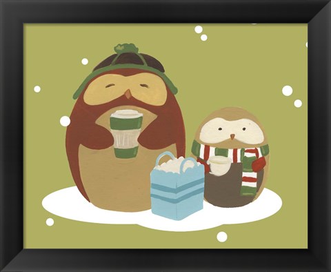 Framed Happy Owlidays VIII Print