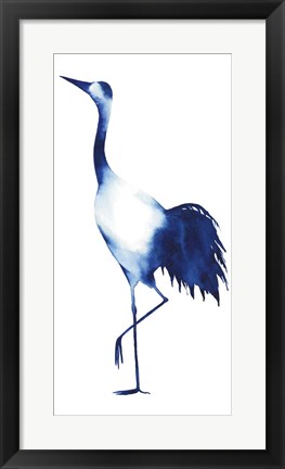 Framed Ink Drop Crane II Print