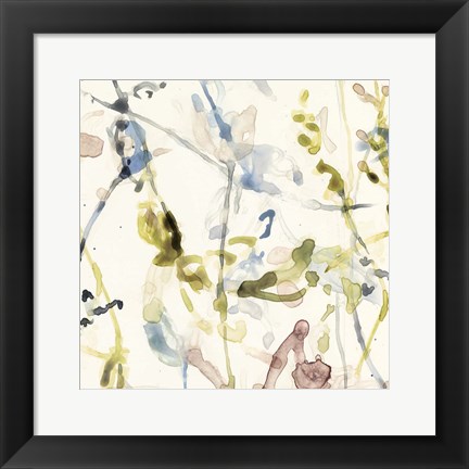 Framed Flower Drips I Print