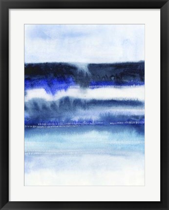 Framed Shorebreak Abstract I Print