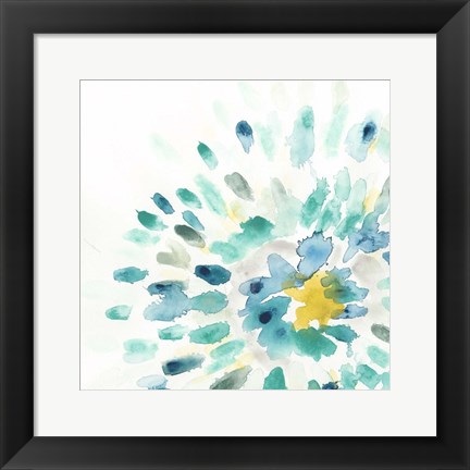 Framed Starburst Floral II Print