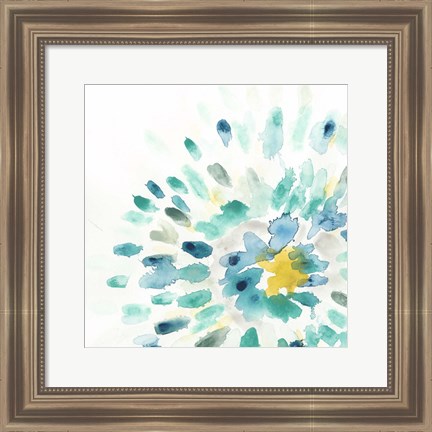 Framed Starburst Floral II Print