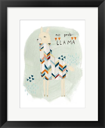 Framed Llama Squad I Print