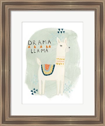 Framed Llama Squad II Print