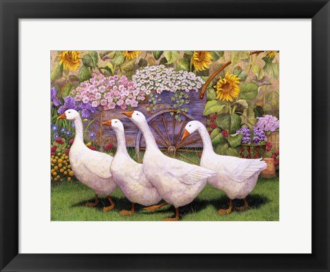 Framed Garden March III Print