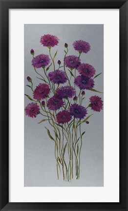 Framed Cornflower Patch II Print