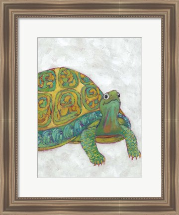 Framed Turtle Friends I Print