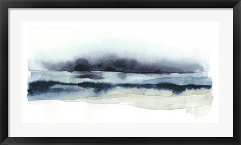 Framed Stormy Sea I Print