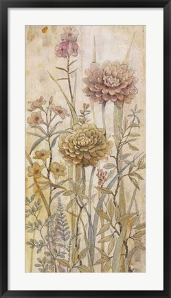 Framed Floral Chinoiserie I Print