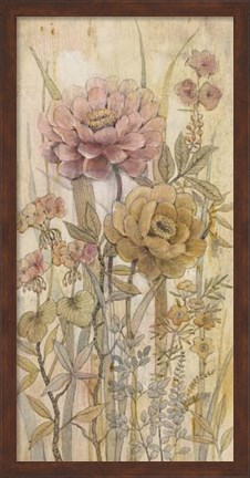 Framed Floral Chinoiserie II Print