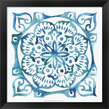 Framed Meditation Tiles III Print